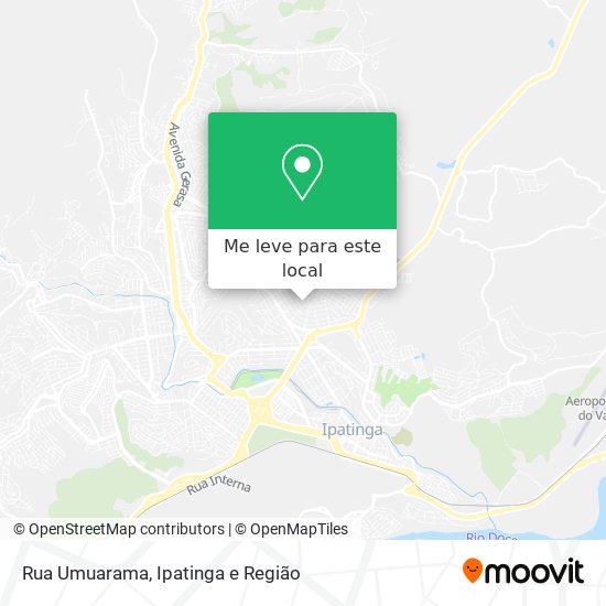 Rua Umuarama mapa