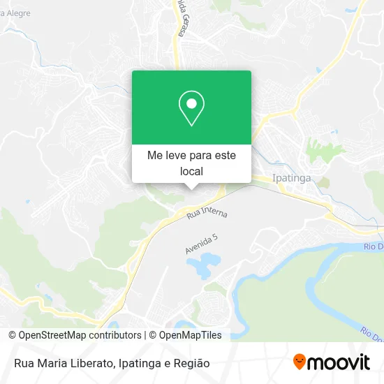 Rua Maria Liberato mapa