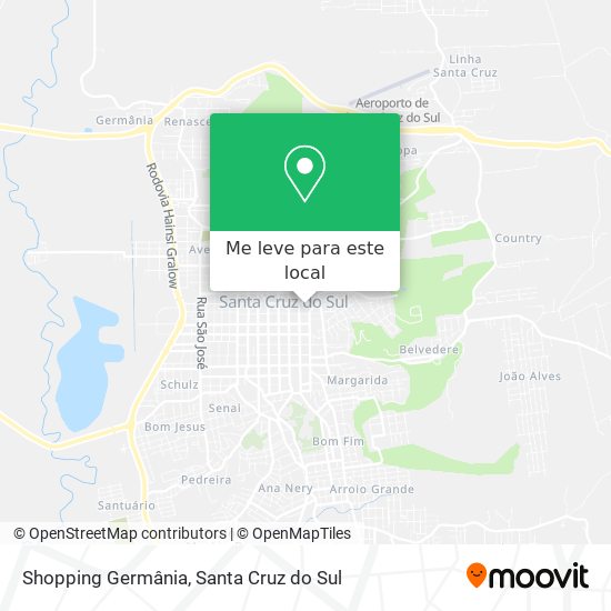 Shopping Germânia mapa