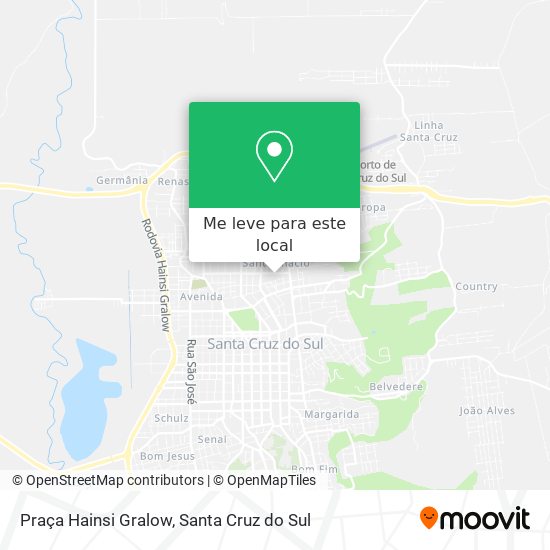Praça Hainsi Gralow mapa
