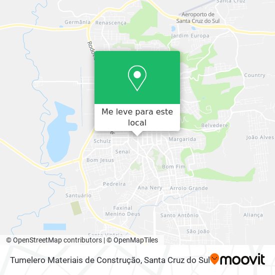 Tumelero Materiais de Construção mapa