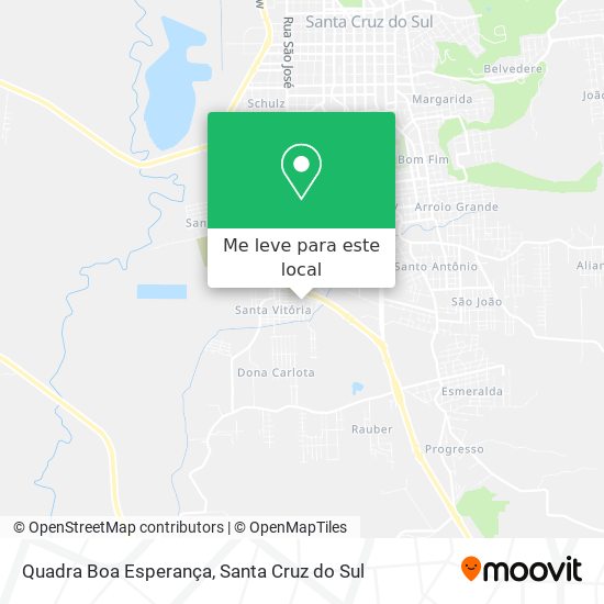 Quadra Boa Esperança mapa