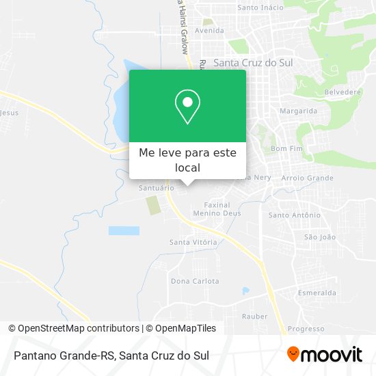 Pantano Grande-RS mapa