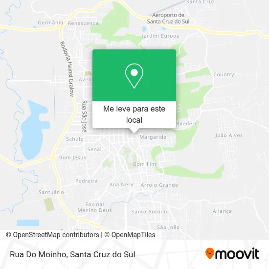 Rua Do Moinho mapa