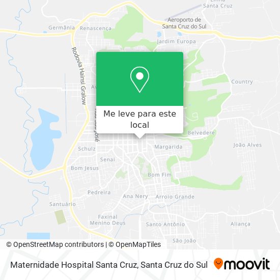 Maternidade Hospital Santa Cruz mapa