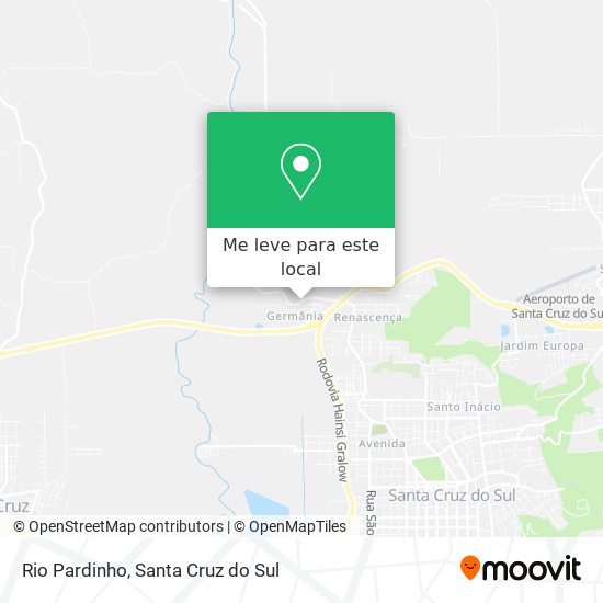 Rio Pardinho mapa