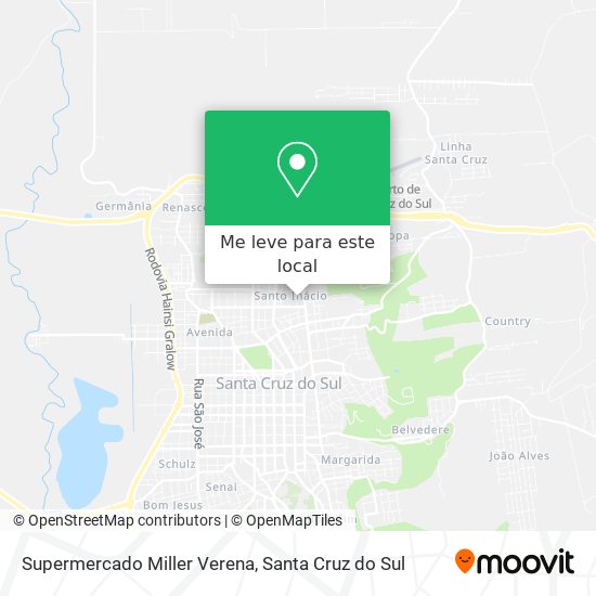 Supermercado Miller Verena mapa