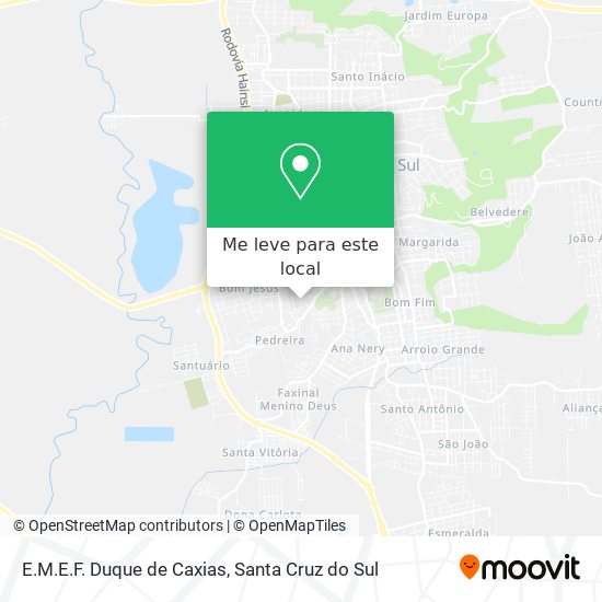 E.M.E.F. Duque de Caxias mapa