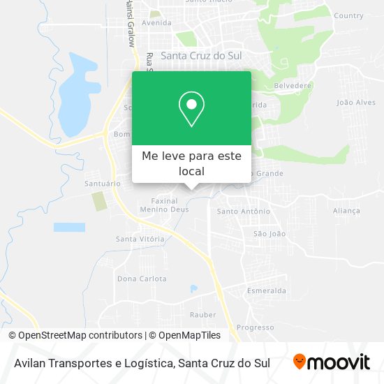 Avilan Transportes e Logística mapa
