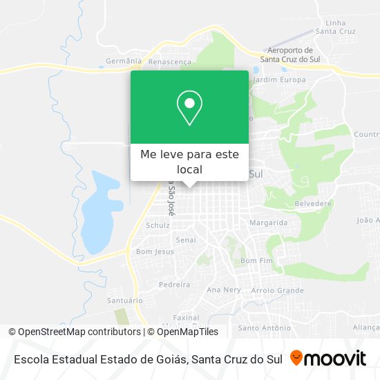 Escola Estadual Estado de Goiás mapa