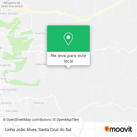Linha João Alves mapa