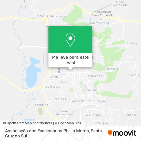 Associação dos Funcionários Phillip Morris mapa