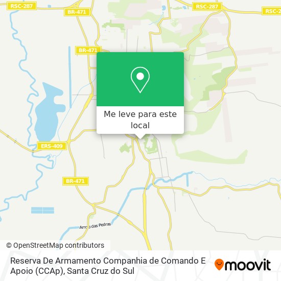 Reserva De Armamento Companhia de Comando E Apoio (CCAp) mapa