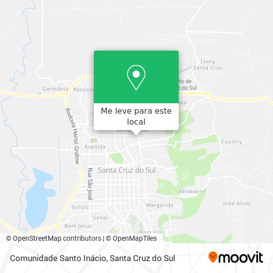 Comunidade Santo Inácio mapa