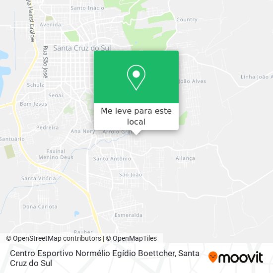 Centro Esportivo Normélio Egídio Boettcher mapa