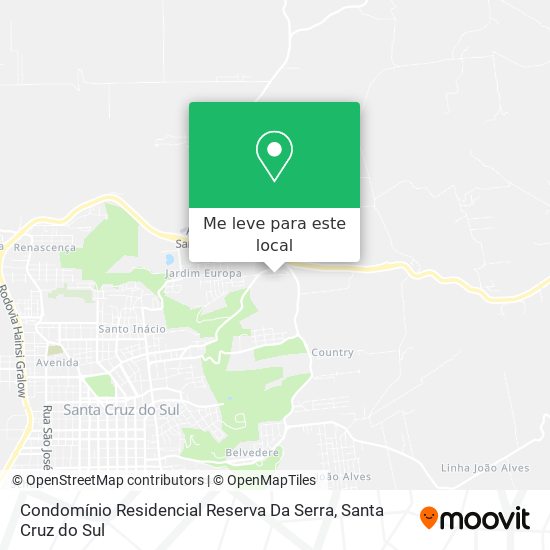 Condomínio Residencial Reserva Da Serra mapa