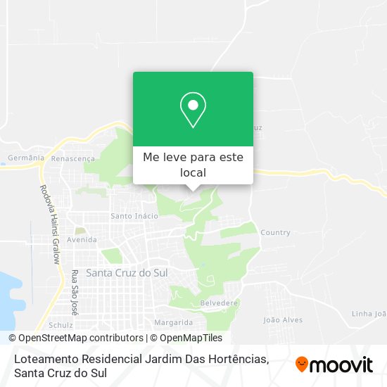 Loteamento Residencial Jardim Das Hortências mapa