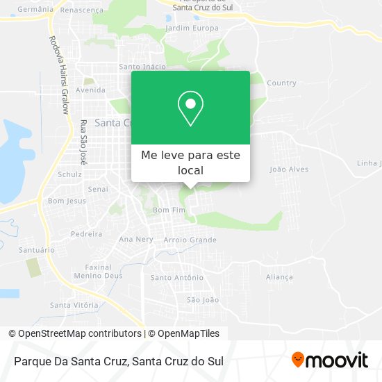 Parque Da Santa Cruz mapa
