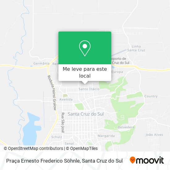 Praça Ernesto Frederico Söhnle mapa