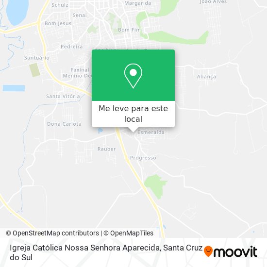 Igreja Católica Nossa Senhora Aparecida mapa
