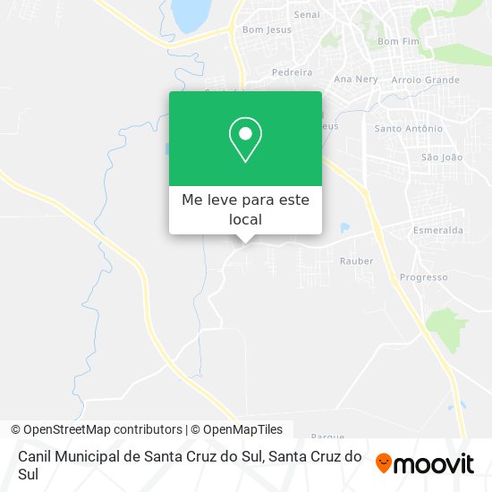 Canil Municipal de Santa Cruz do Sul mapa