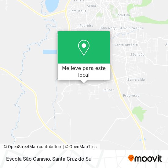 Escola São Canisio mapa