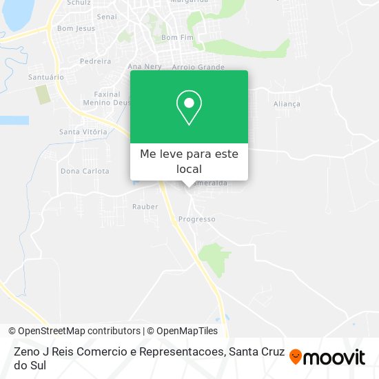 Zeno J Reis Comercio e Representacoes mapa