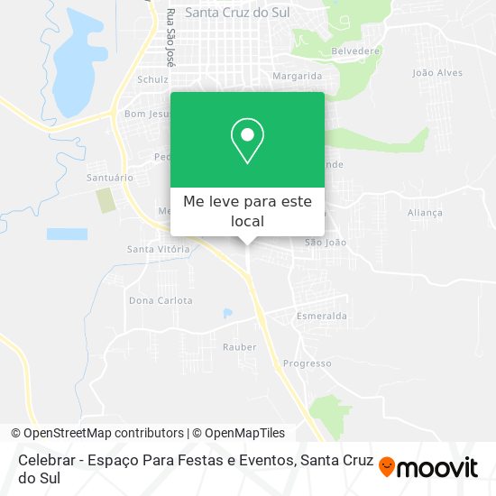 Celebrar - Espaço Para Festas e Eventos mapa
