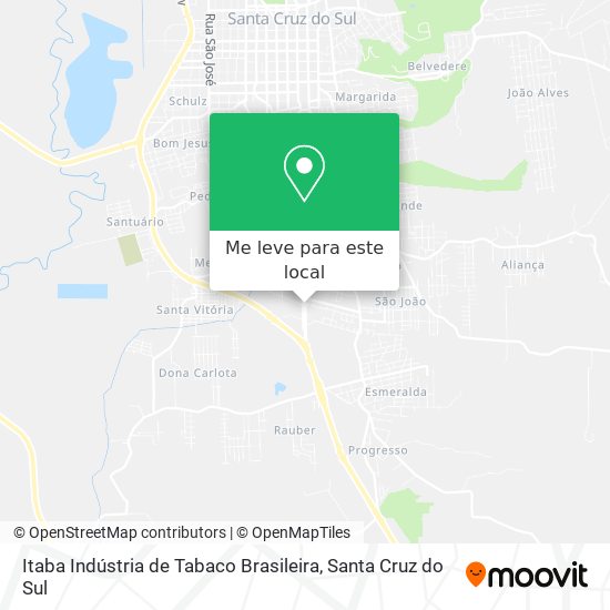 Itaba Indústria de Tabaco Brasileira mapa