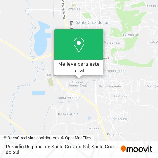 Presídio Regional de Santa Cruz do Sul mapa