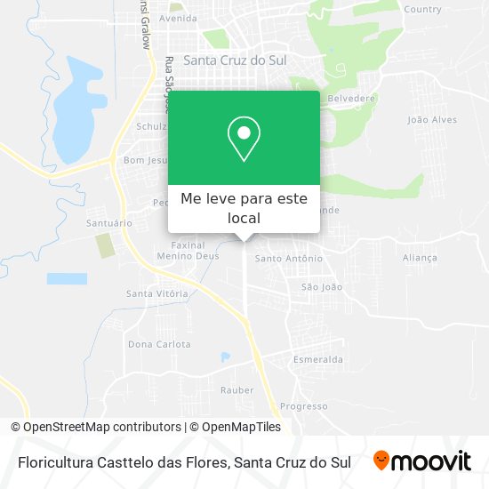 Floricultura Casttelo das Flores mapa