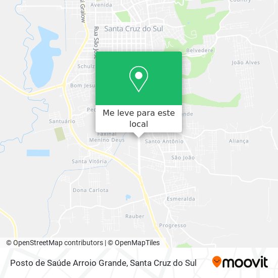 Posto de Saúde Arroio Grande mapa