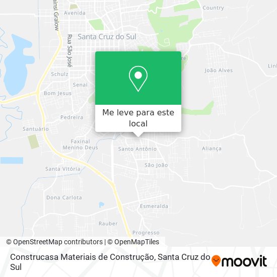 Construcasa Materiais de Construção mapa