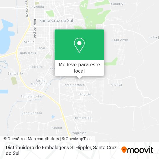 Distribuidora de Embalagens S. Hippler mapa