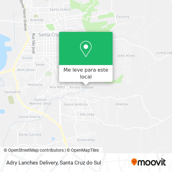 Adry Lanches Delivery mapa