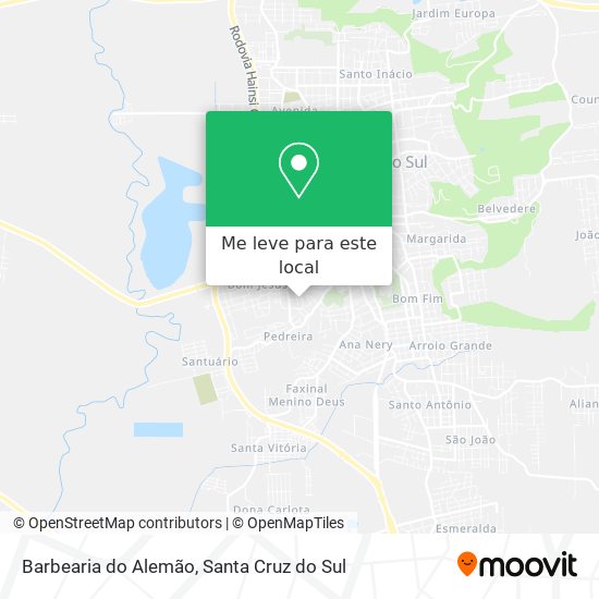 Barbearia do Alemão mapa