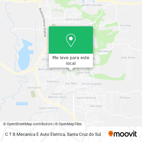 C T B Mecanica E Auto Eletrica mapa