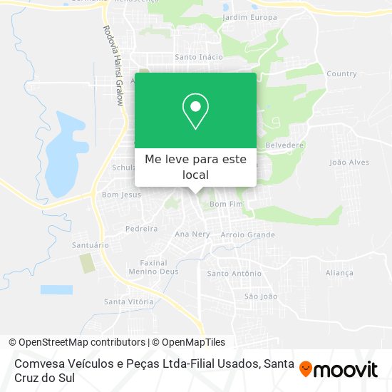 Comvesa Veículos e Peças Ltda-Filial Usados mapa