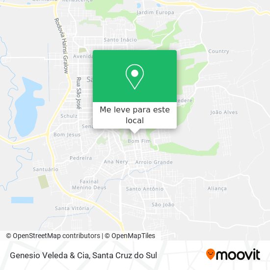 Genesio Veleda & Cia mapa