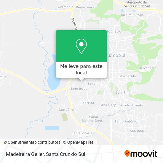Madeireira Geller mapa