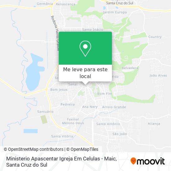 Ministerio Apascentar Igreja Em Celulas - Maic mapa