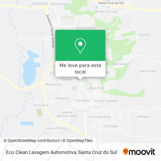 Eco Clean Lavagem Automotiva mapa