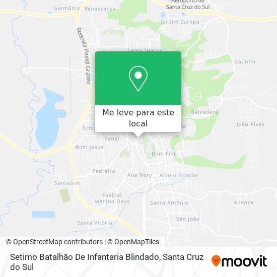 Setimo Batalhão De Infantaria Blindado mapa