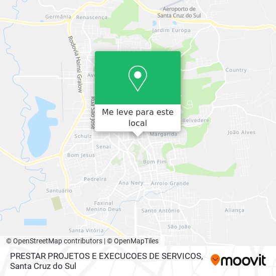 PRESTAR PROJETOS E EXECUCOES DE SERVICOS mapa