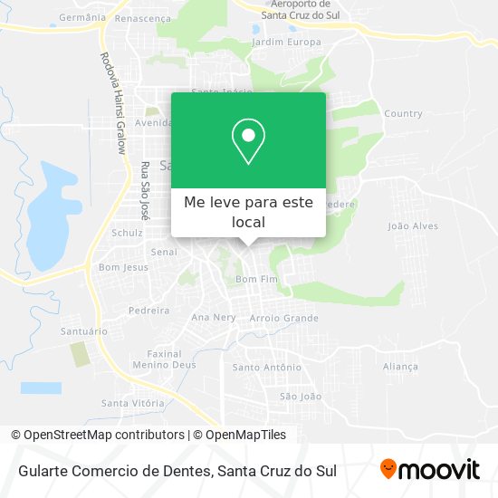 Gularte Comercio de Dentes mapa