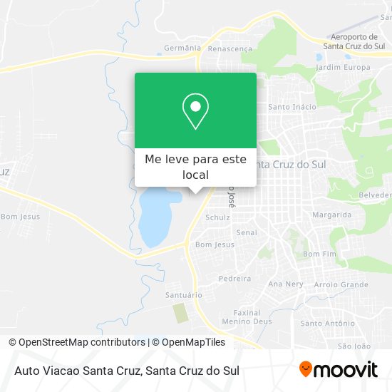 Auto Viacao Santa Cruz mapa