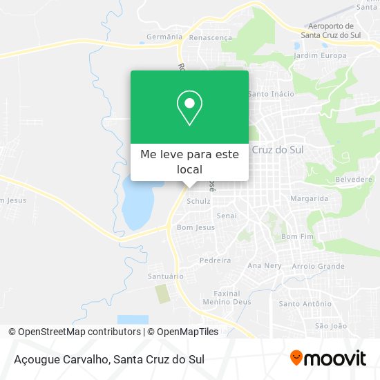 Açougue Carvalho mapa