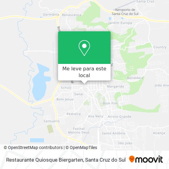 Restaurante Quiosque Biergarten mapa
