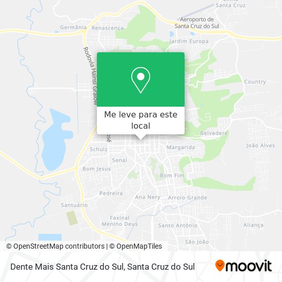 Dente Mais Santa Cruz do Sul mapa