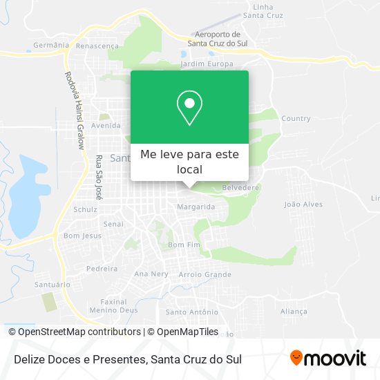 Delize Doces e Presentes mapa